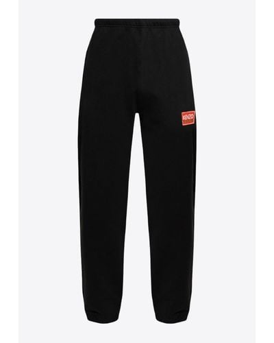 KENZO Logo Patch Track Trousers - Black