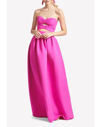 Sachin & Babi Ava Maxi Skirt With Box Pleats - Pink