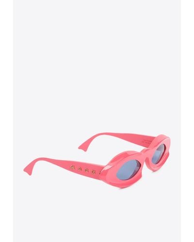 Marni Dark Doodad Sunglasses - Pink