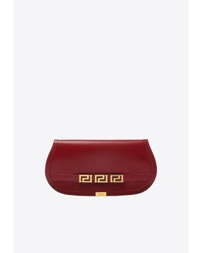 Versace Greca Goddess Clutch Bag - Red