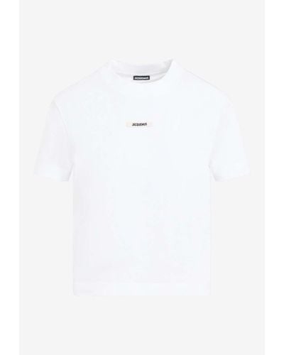 Jacquemus Le T-Shirt Grosgrain Top - White