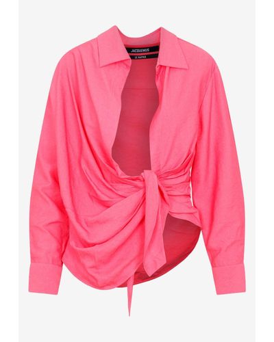 Jacquemus La Chemise Bahia Shirt - Pink