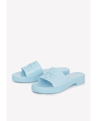 Tory Burch Eleanor Jelly Slide Sandals - Blue