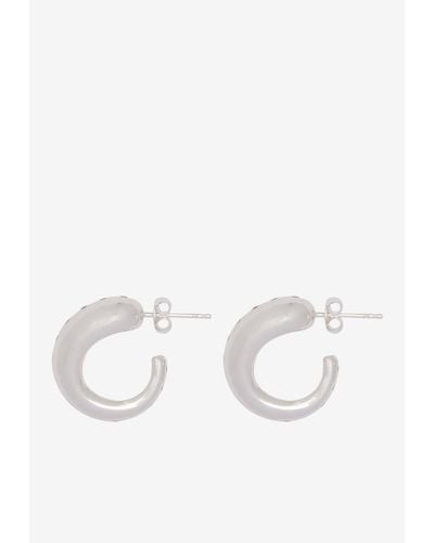 RAGBAG STUDIO Oculus Hoop Earrings - White