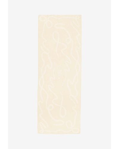 Chloé Ribbon Wool And Cashmere Blend Stole - White