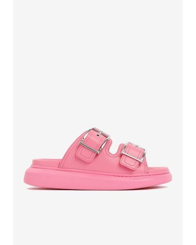 Alexander McQueen Platform Leather Sandals - Pink