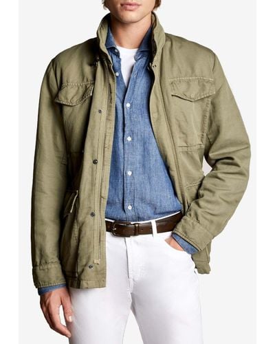 FAY ARCHIVE Garment-Dyed Field Jacket - Green