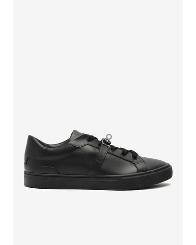 Hermès Day Palladium Kelly Buckle Sneakers - Black