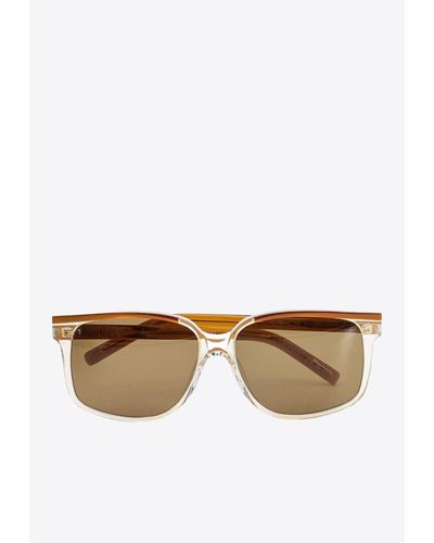 Saint Laurent Sl 599 Square-Frame Sunglasses - White