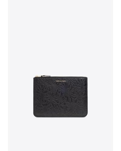 Comme des Garçons Forest-Embossed Pouch - White