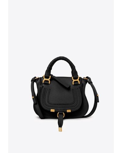 Chloé Mini Marcie Top Handle Bag - Black