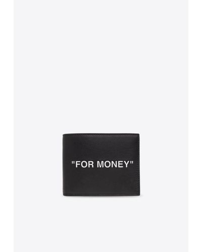 Off-White c/o Virgil Abloh Quote Leather Bi-Fold Wallet - White