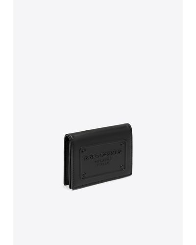 Dolce & Gabbana Logo-Embossed Leather Wallet - White