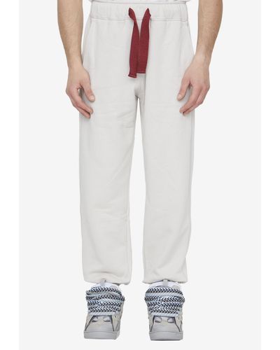 Lanvin Curb Lace Track Trousers - White