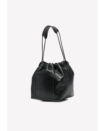 Jil Sander Dumpling Bucket Bag - Black