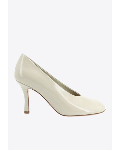 Burberry Baby 85 Leather Pumps - White