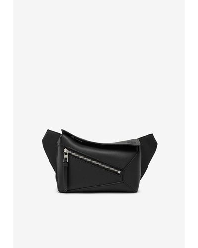 Loewe Puzzle Leather Belt Bag - Black