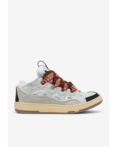 Lanvin Curb Low-Top Sneakers - White