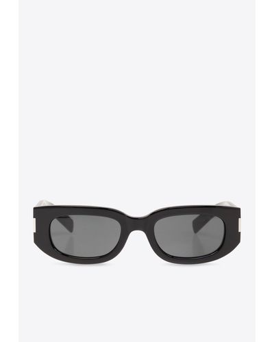 Saint Laurent Sl 697 Square-Framed Sunglasses - Gray