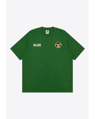 Aape R Aldo Crewneck T-Shirt - Green
