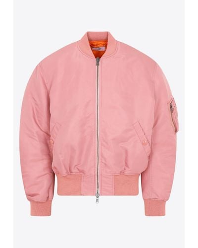Martine Rose Reversible Bomber Jacket - Pink