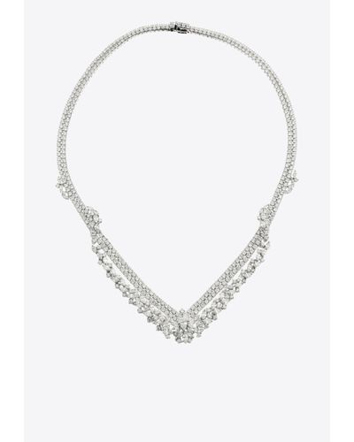 YEPREM Y-Couture Diamond Necklace - White