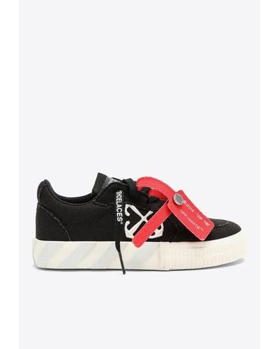 Off-White c/o Virgil Abloh Vulcanized Low-Top Sneakers - Red
