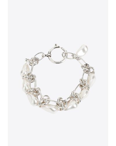 Isabel Marant Pearl Embellished Bracelet - White