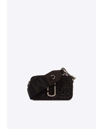 Marc Jacobs The Crystal Embellished Snapshot Camera Bag - White