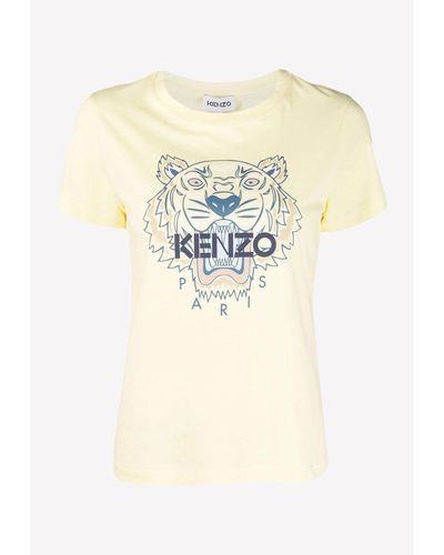 KENZO Crewneck Tiger T-shirt - Yellow
