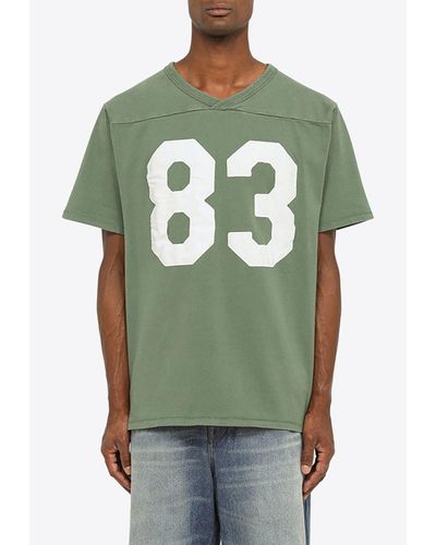 ERL 83 Print Football T-shirt - Green