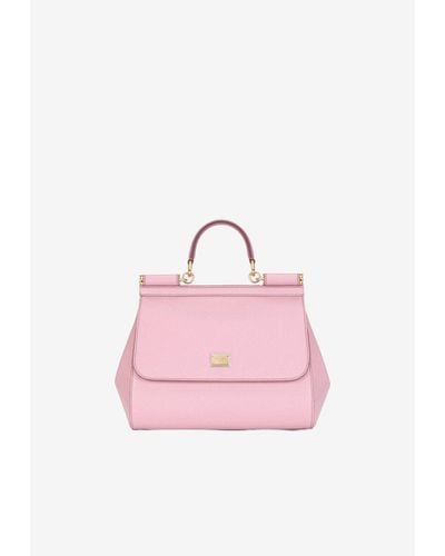 Dolce & Gabbana Large Sicily Top Handle Bag - Pink