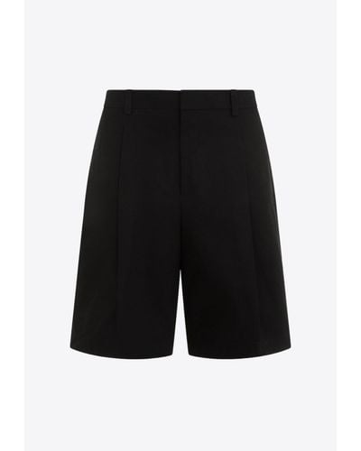 Jil Sander Pressed Crease Tailored Shorts - Black