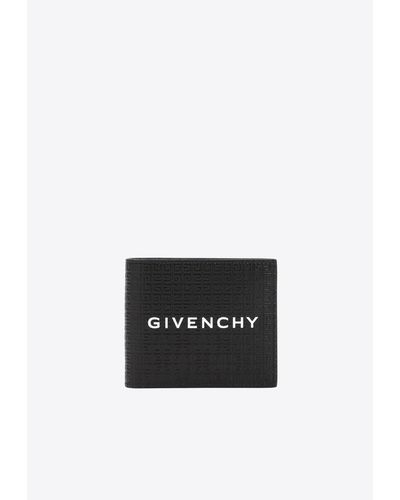 Givenchy Monogrammed Leather Bi-Fold Wallet - White