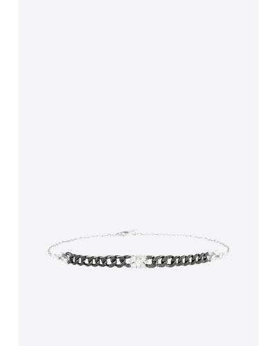 YEPREM Strada Diamond Choker Necklace - White