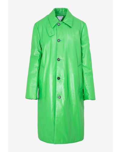 Bottega Veneta Belted Coat - Green