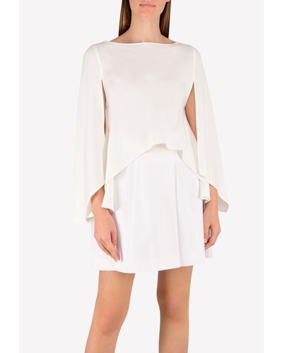 Irene Luft Cape High-Low Top - White