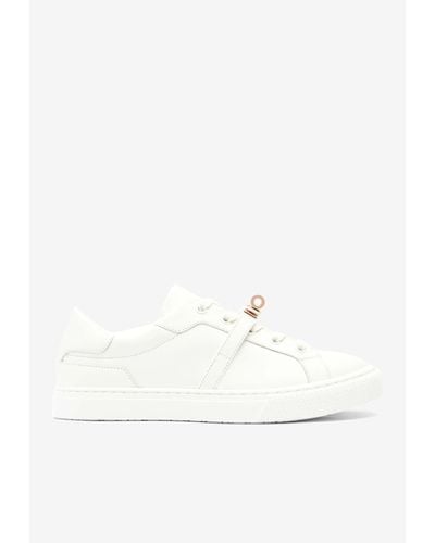 Hermès Day Rose Kelly Buckle Trainers - White