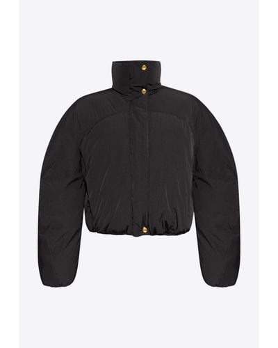Jacquemus Caraco Cropped Puffer Jacket - Black