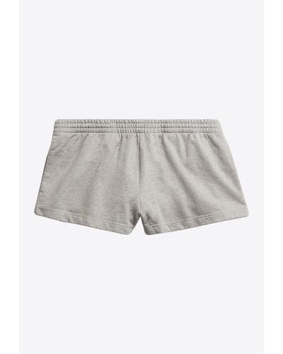 Balenciaga Running Mini Shorts - Grey
