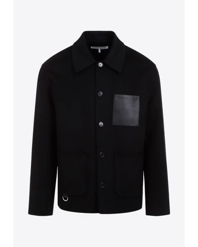 Loewe Anagram Workwear Jacket - Black