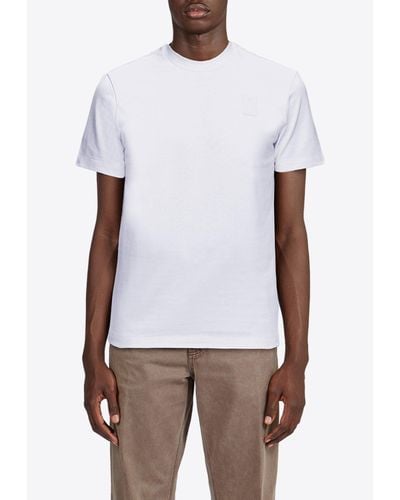 Ferragamo Logo Short-Sleeved T-Shirt - White