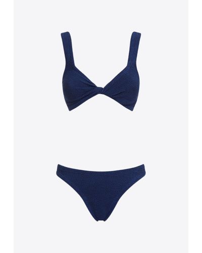 Hunza G Juno Crinkled Bikini - Blue