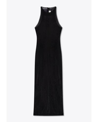 Saint Laurent Sleeveless Maxi Dress - Black