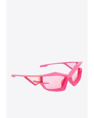 Givenchy Giv Cut Geometric Sunglasses - Pink
