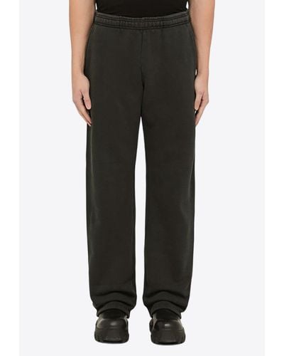 Entire studios Washed-Out Track Trousers - Black