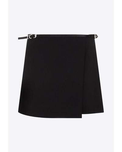 Givenchy Voyou Mini Wrap Skirt - Black