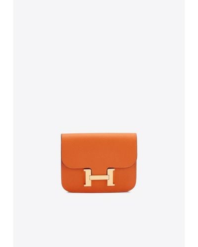 Hermès Constance Slim Wallet - Orange
