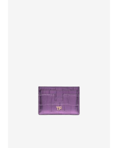 Tom Ford Tf Cardholder - Purple