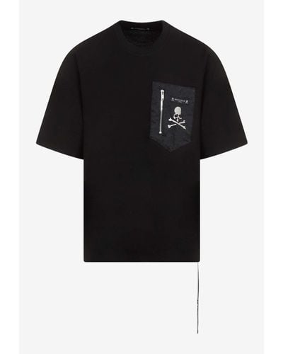 Mastermind Japan Logo-Pocket Short-Sleeved T-Shirt - Black